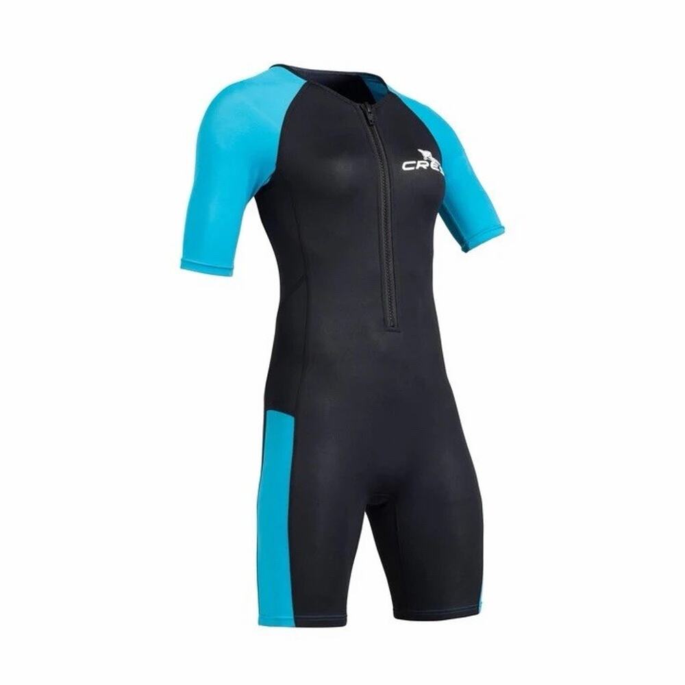 Cressi Tiburon 2 mm Lady Shorty Wetsuit, Black/Aquamarine, XL Extra Large